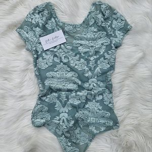 Velvet Floral Bodysuit